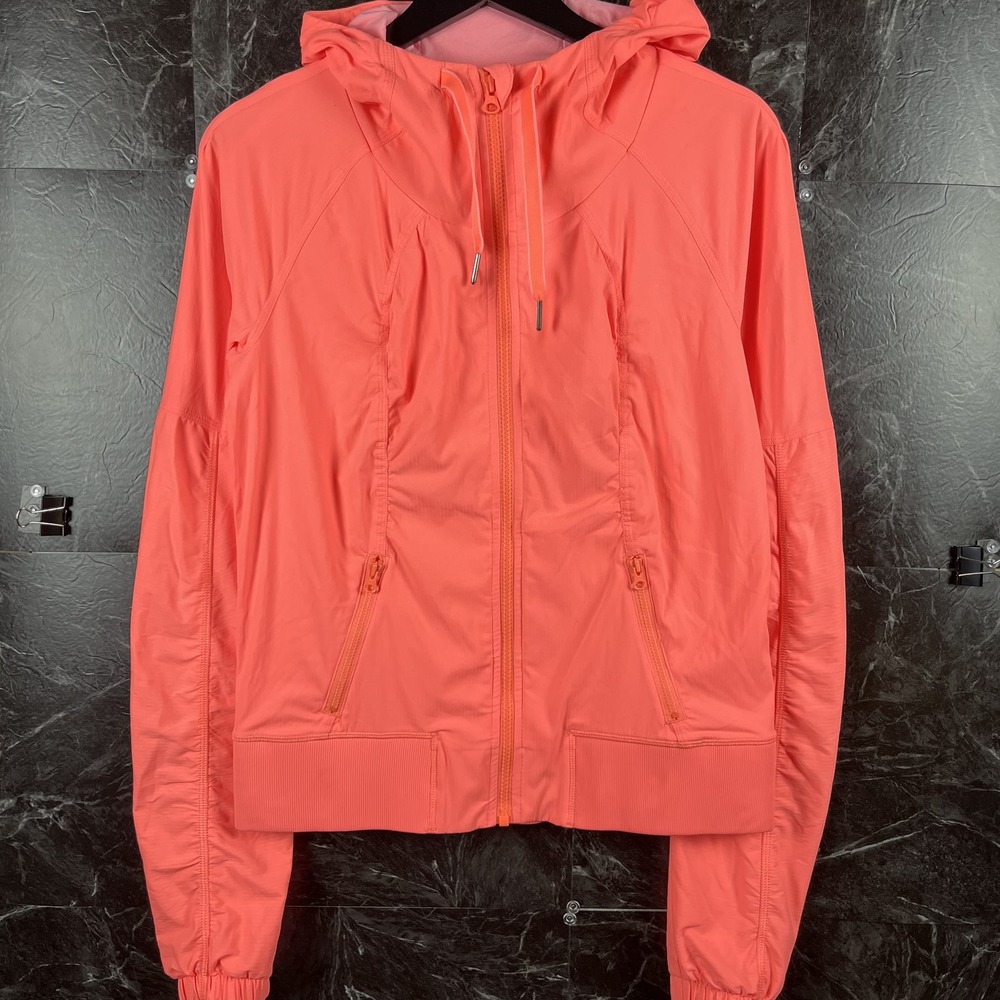 Lululemon Women's Orange Street To Studio Jacket Size 8